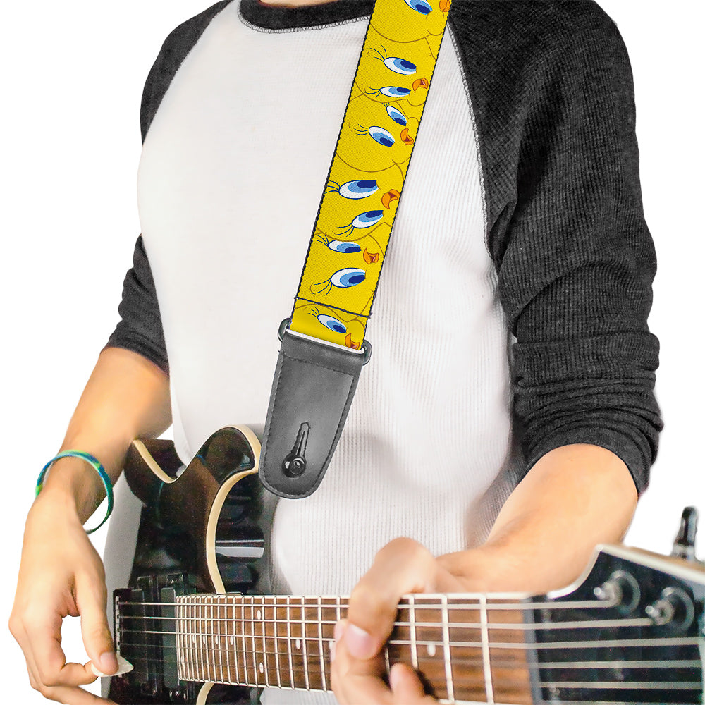 Guitar Strap - Tweety Bird Expressions Yellow