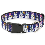 Plastic Clip Collar - Star Wars Holiday Stormtrooper Easter Bunny Ears Purple