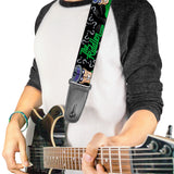 Guitar Strap - The Riddler w Batman Silhouette