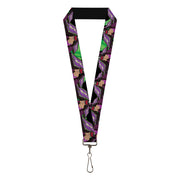 Lanyard - 1.0" - Dr Facilier Tarot Card Pose2 Black Greens