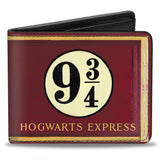 Bi-Fold Wallet - HOGWARTS EXPRESS 9 Burgundy Gold