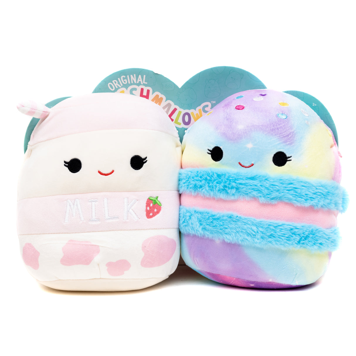 Squishmallow - Pairs 8" Plush Amelie the Milk & Amandine the Macron