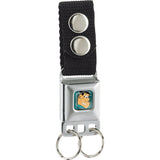 Keychain - Fred Face Full Color Turquoise