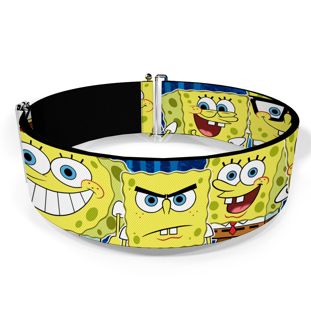 Cinch Waist Belt - SpongeBob Expressions Stripe Blue