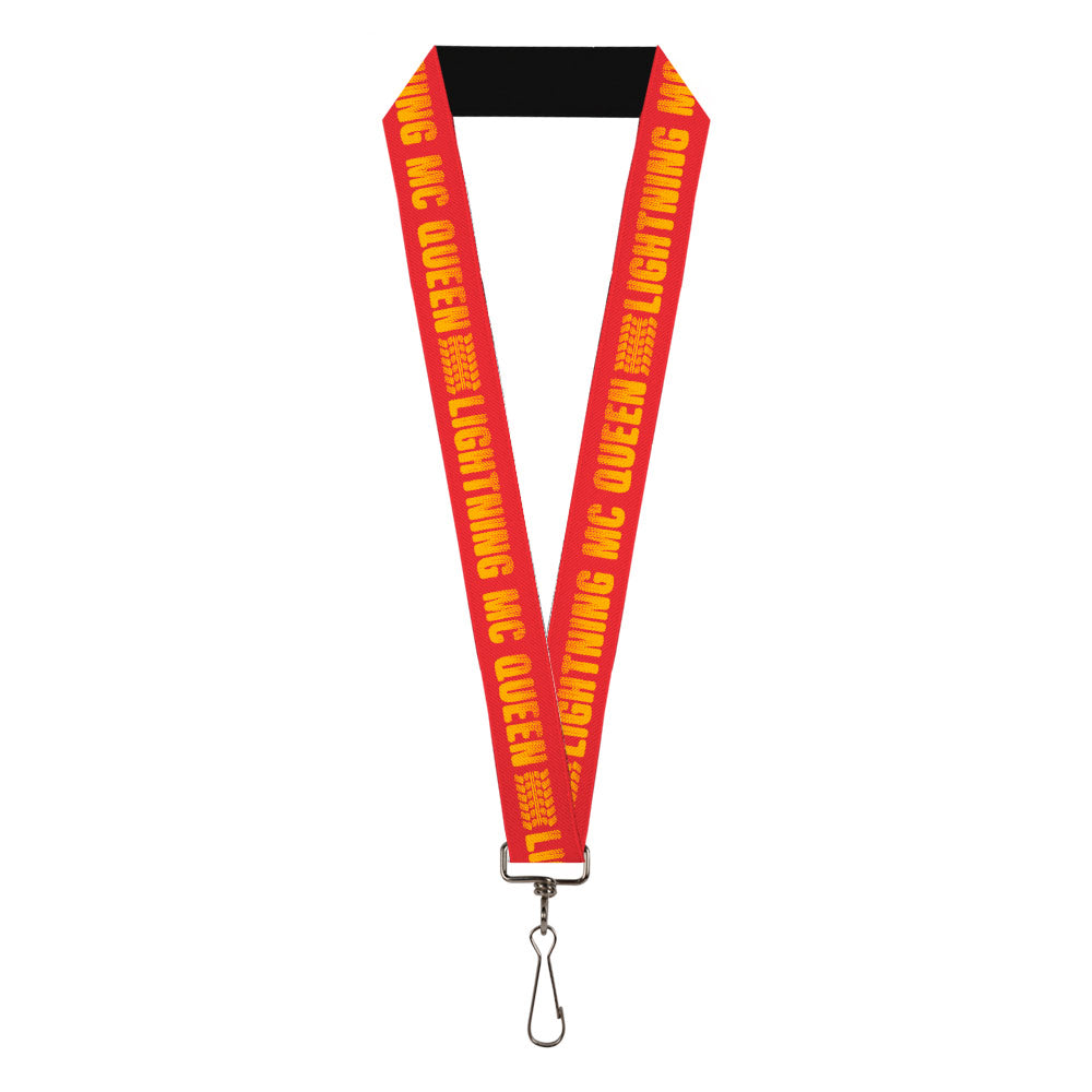 Lanyard - 1.0" - Cars LIGHTNING MC QUEEN Tread Red Orange