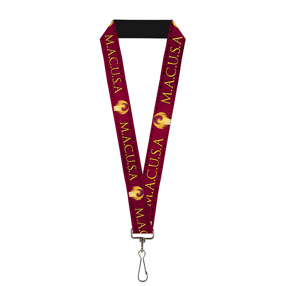 Lanyard - 1.0" - MACUSA Seal Reds Golds White