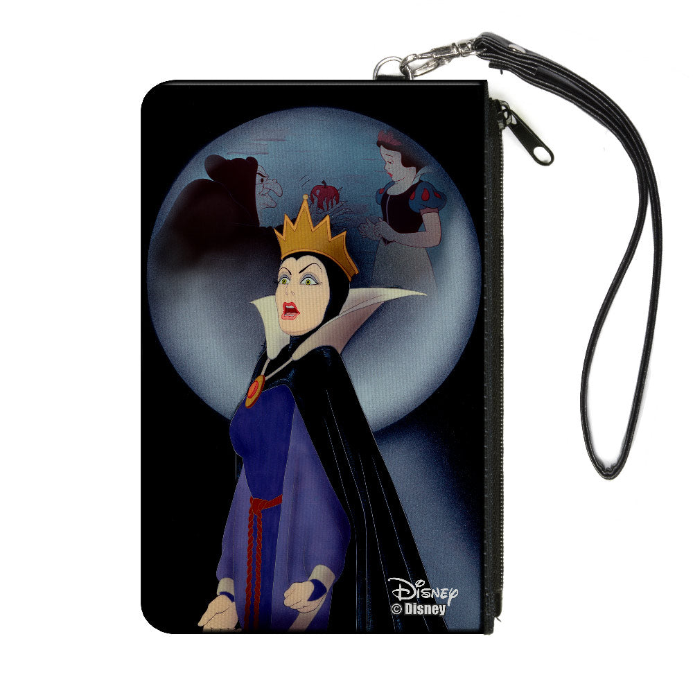 Canvas Zipper Wallet - LARGE - Snow White Evil Queen Old Hag & Snow White Apple Scene