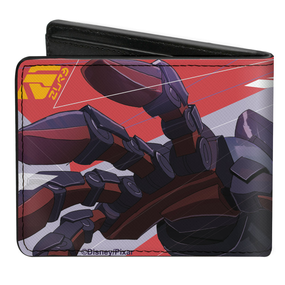 Bi-Fold Wallet - Lightyear Zurg Reaching Pose CLOSE-UP Orange White