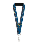 Lanyard - 1.0" - NBC Jack, Zombie Duck & Zero Cemetery Scene