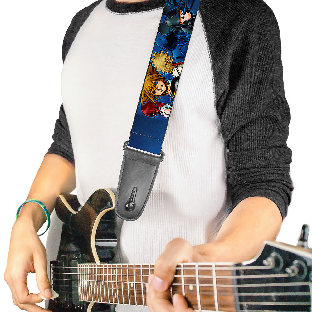 Guitar Strap - Kingdom Hearts 6-Character Pose Dark Blues