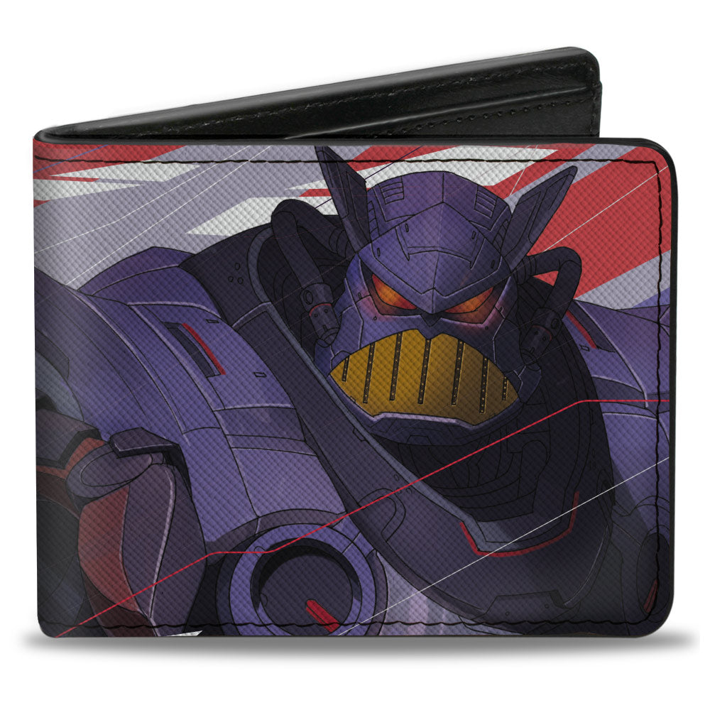 Bi-Fold Wallet - Lightyear Zurg Reaching Pose CLOSE-UP Orange White