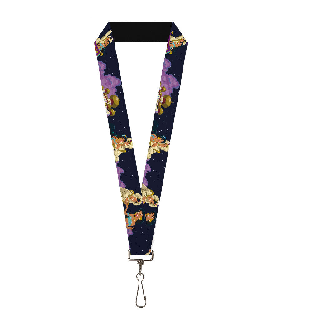 Lanyard - 1.0" - Aladdin & Jasmine Magic Carpet Ride Scenes