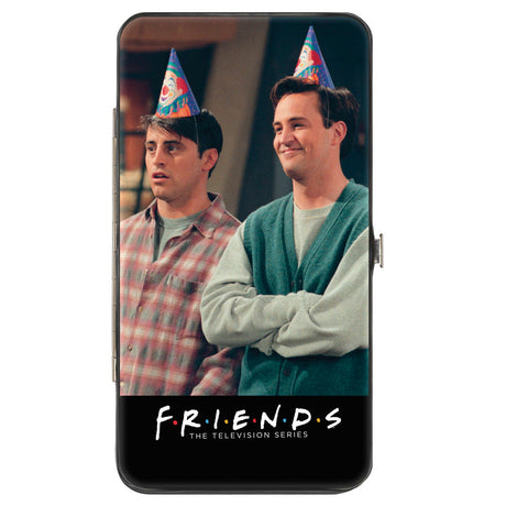 Hinged Wallet - FRIENDS Joey and Chandler Party Hat Pose + Rachel and Ross Hugging Pose