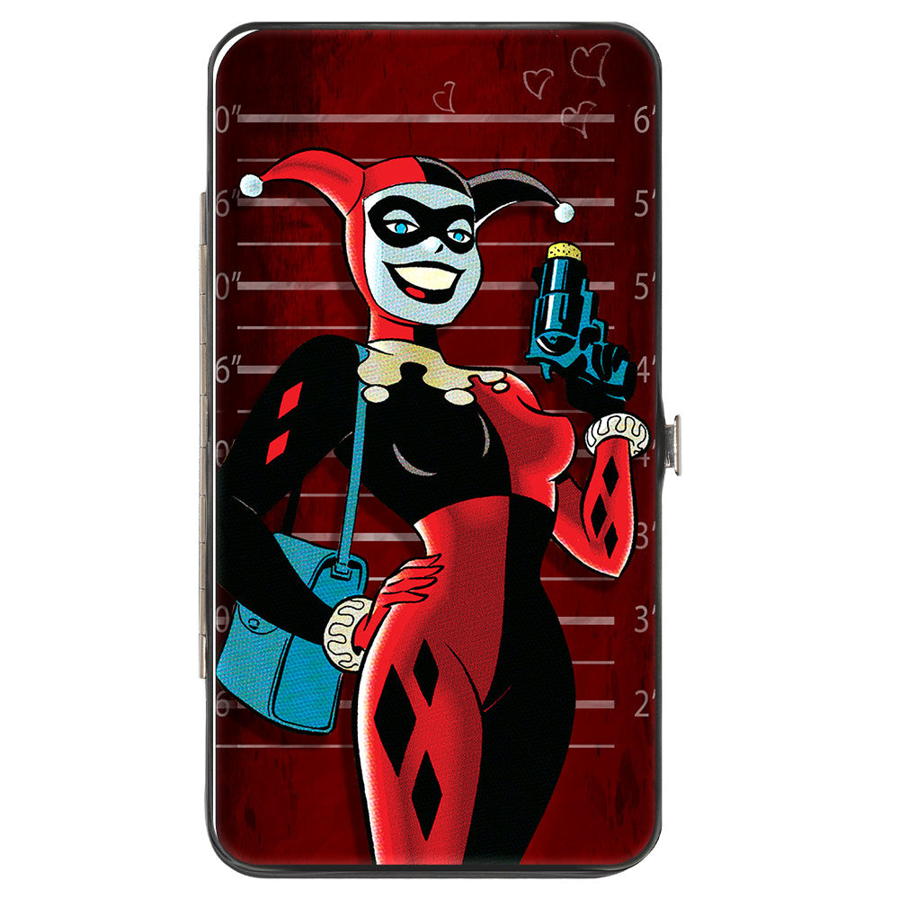 Hinged Wallet - Harley Quinn Mad Love Knock Pose Lineup Reds