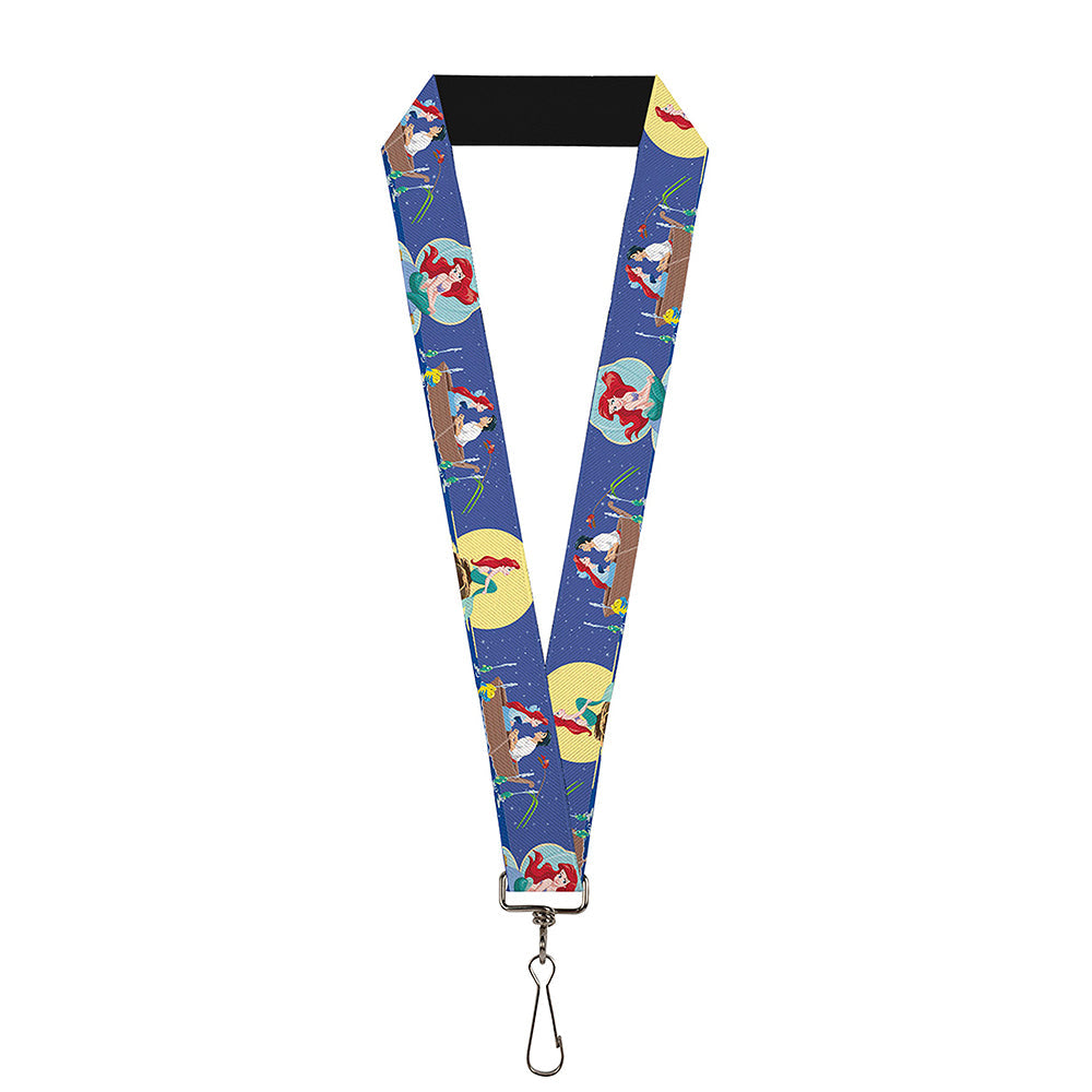 Lanyard - 1.0" - The Little Mermaid Ariel Poses Under the Sea Scene3