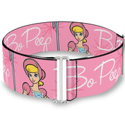 Cinch Waist Belt - Toy Story BO PEEP Smiling Pose Pinks White