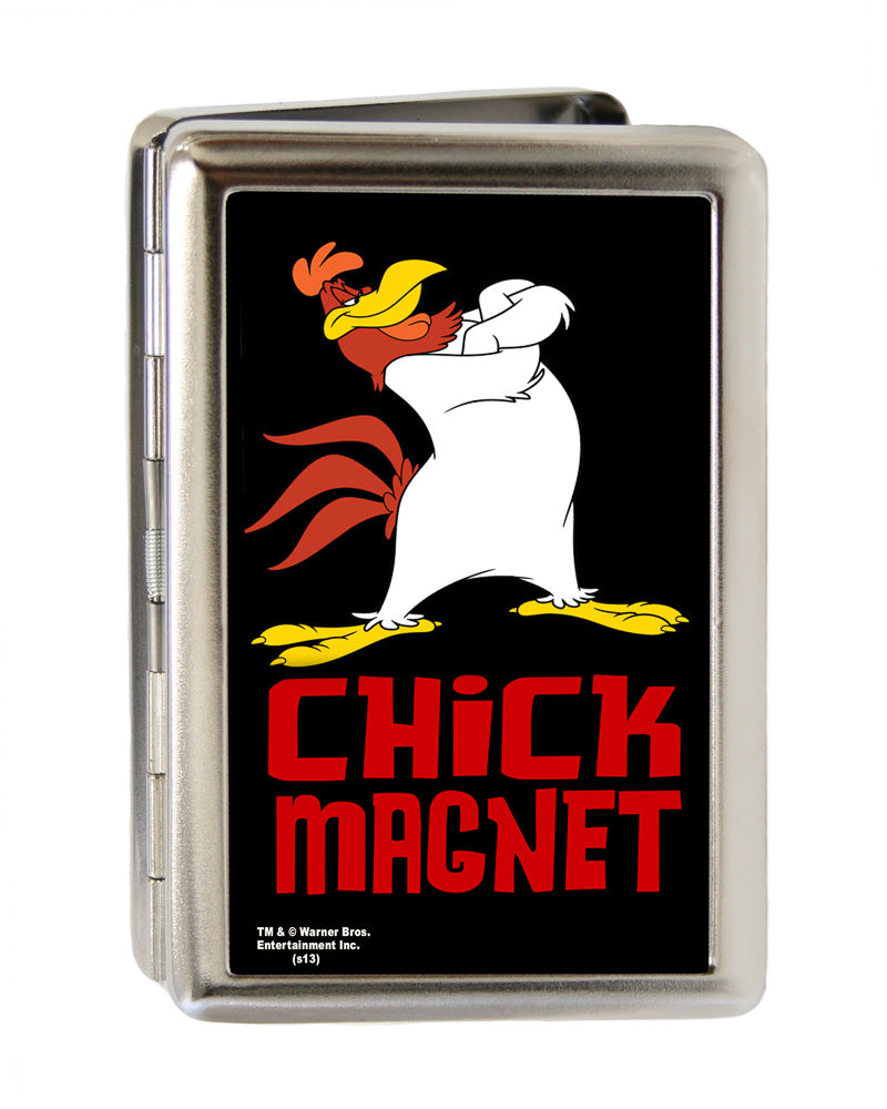 Business Card Holder - LARGE - Foghorn Leghorn CHICK MAGNET Black Red FCG