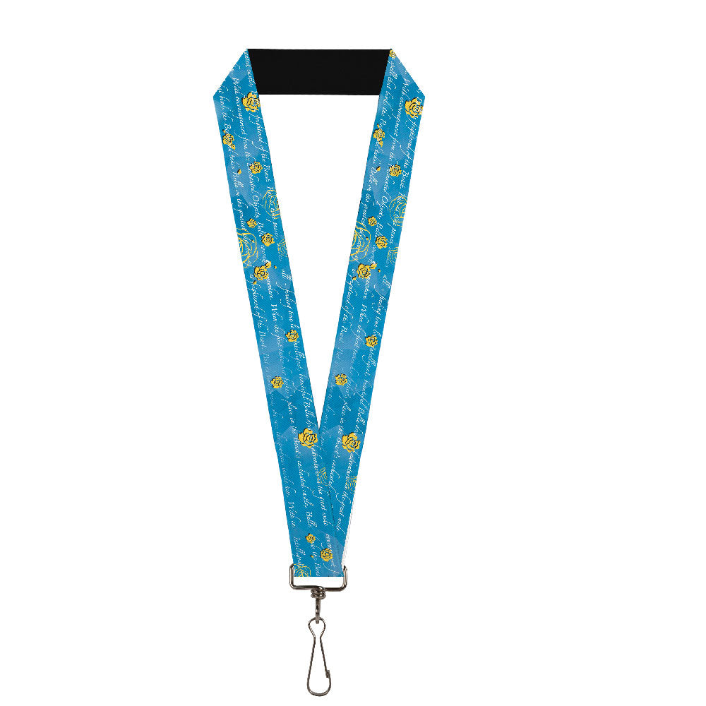 Lanyard - 1.0" - Beauty & the Beast Story Script