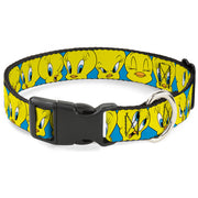 Plastic Clip Collar - Tweety Bird CLOSE-UP Expressions Baby Blue