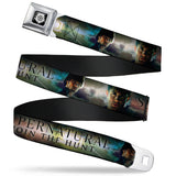 Winchester Logo Full Color Black White Seatbelt Belt - SUPERNATURAL-JOIN THE HUNT/Winchester Brothers Clouds Webbing