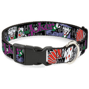 Plastic Clip Collar - The Joker Pose/Cards/HAHAHAHA Black/Gray