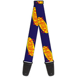 Guitar Strap - SEINFELD Spotlight Logo Navy Yellow Red