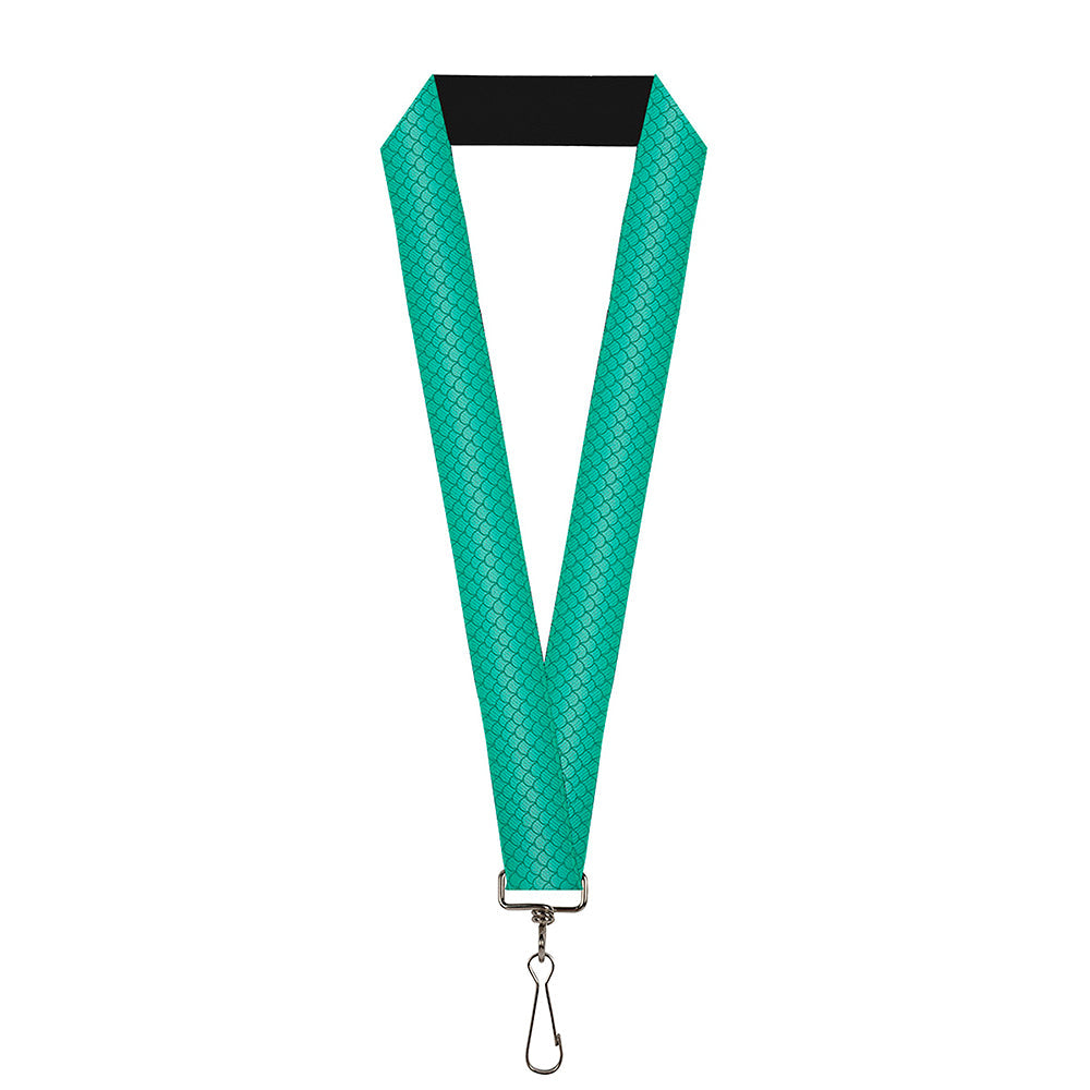 Lanyard - 1.0" - Ariel's Scales Turquoise Blues