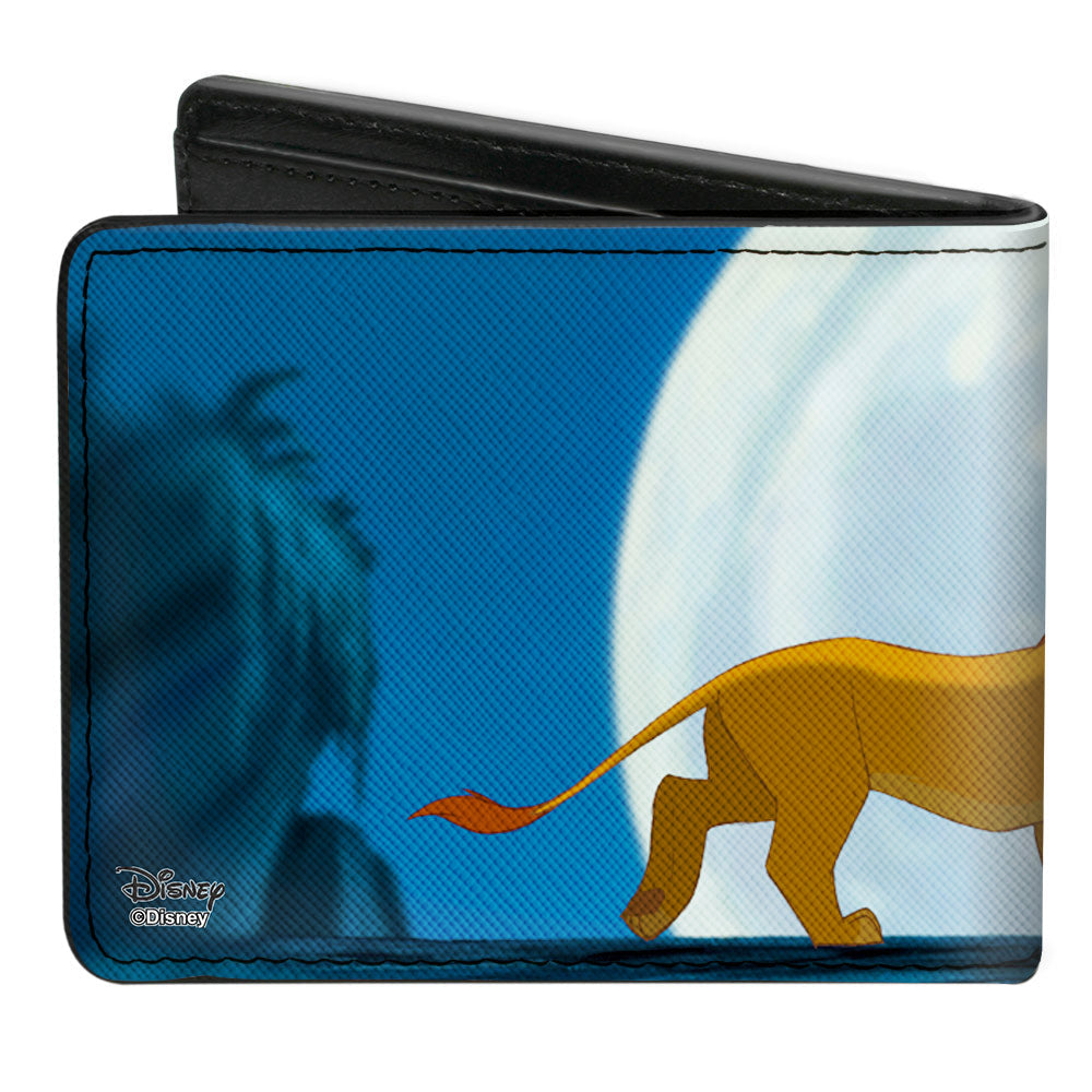 Bi-Fold Wallet - The Lion King Hakuna Matata Simba Pumbaa Timon Growing Up Moonlight Scene