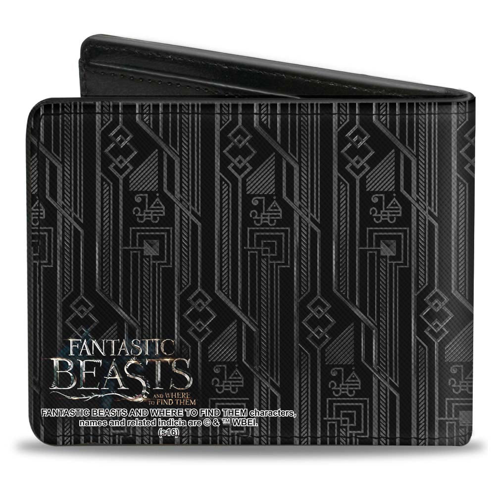 Bi-Fold Wallet - MACUSA Seal Black Gold + FBAWTFT Logo Grays Gold