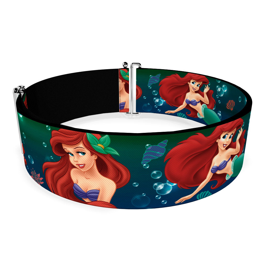 Cinch Waist Belt - Ariel Poses w Flounder Green Blue Fade