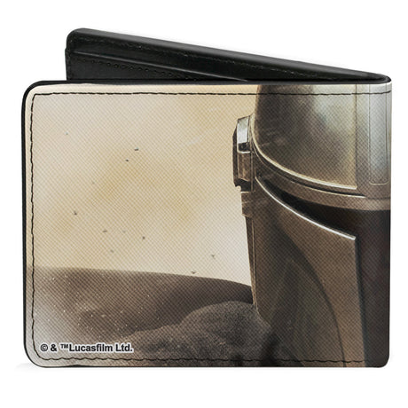 Bi-Fold Wallet - Star Wars The Mandalorian CLOSE-UP Vivid Pose