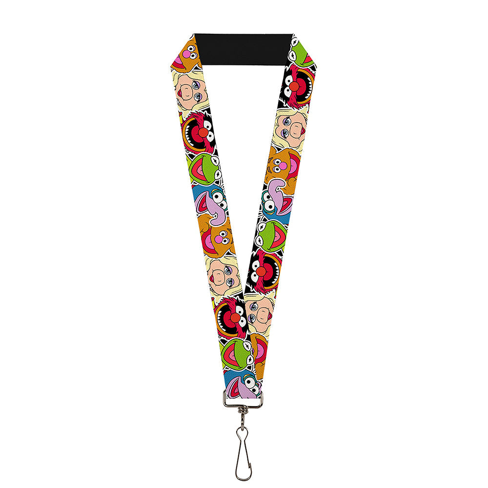 Lanyard - 1.0" - Muppets Faces C U Black