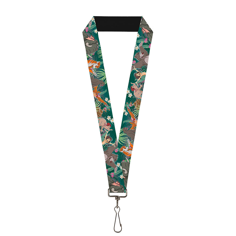 Lanyard - 1.0" - The Jungle Book 8-Character Group Greens