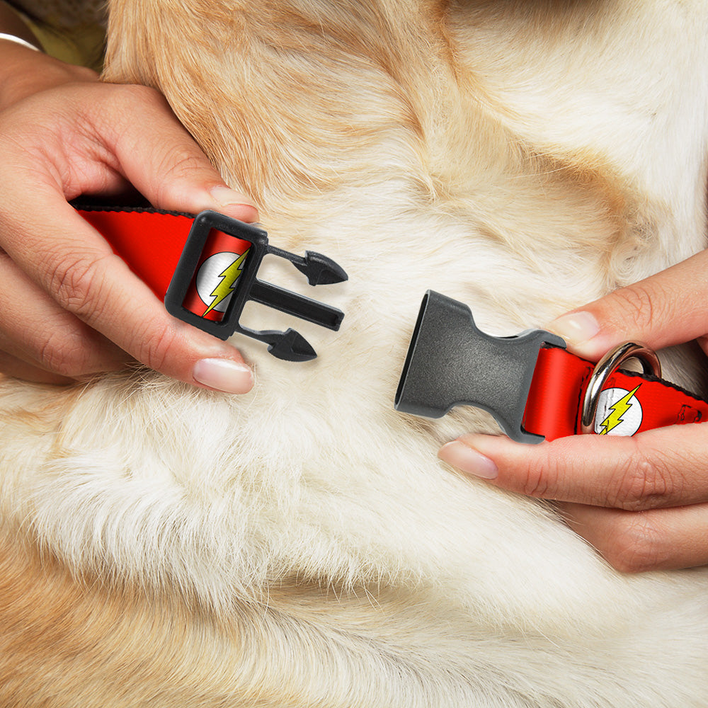 Plastic Clip Collar - Flash Logo Red/White/Yellow