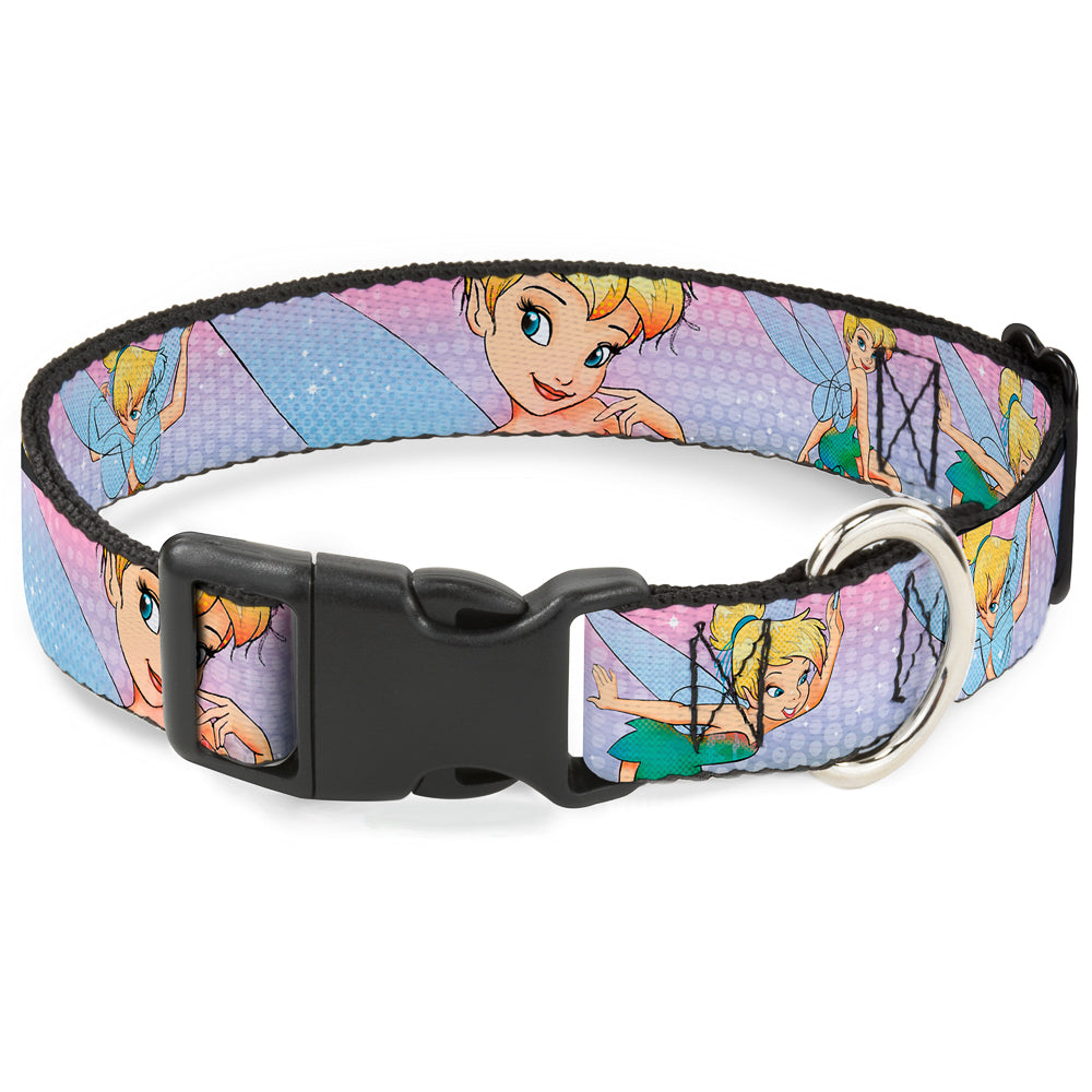 Plastic Clip Collar - Tinker Bell Poses Purple/Pink Fade