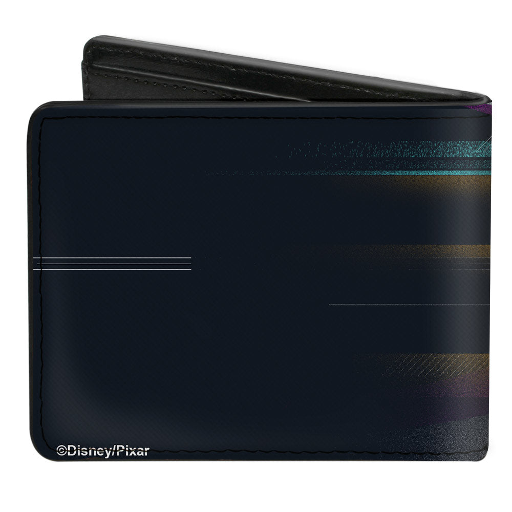 Bi-Fold Wallet - Lightyear Buzz Running Pose Black Teal Orange