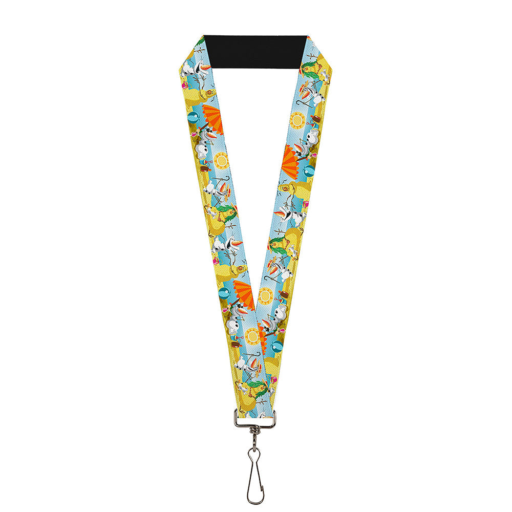 Lanyard - 1.0" - Olaf Summertime Beach Scenes