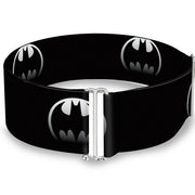 Cinch Waist Belt - Bat Signal-4 Black Silver Fade