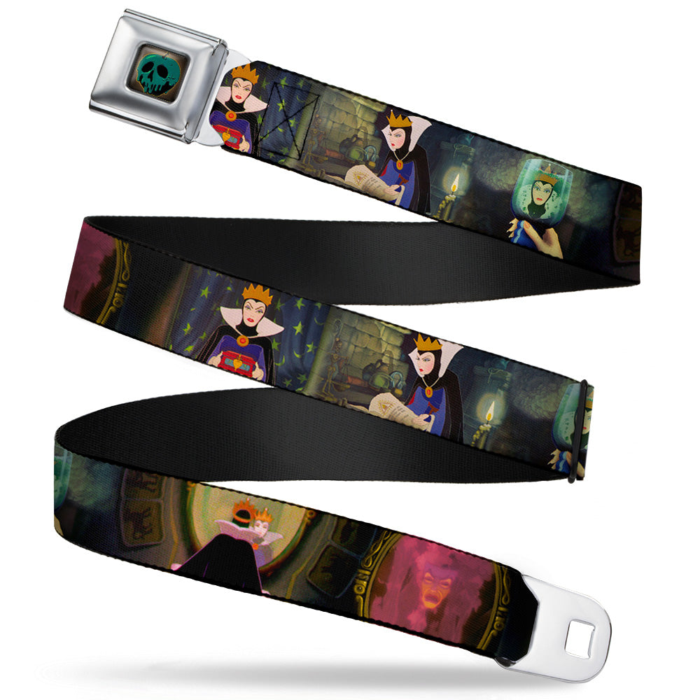 Snow White Poisoned Apple Full Color Seatbelt Belt - Snow White Evil Queen Poses Webbing