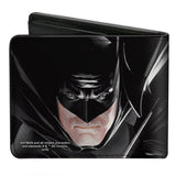 Bi-Fold Wallet - Joker Smiling + Batman Action Mythology Portraits Black