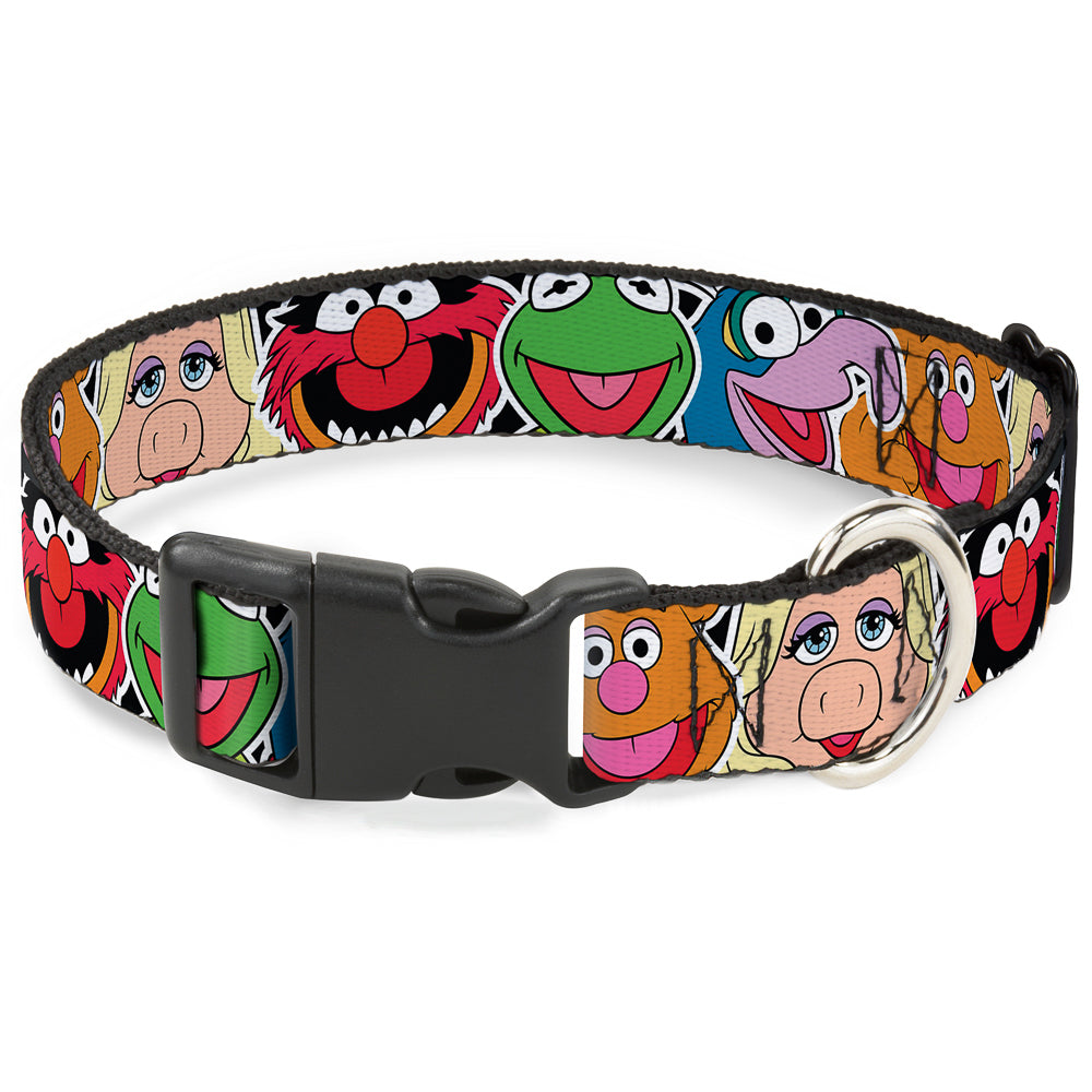 Plastic Clip Collar - Muppets Faces CLOSE-UP Black