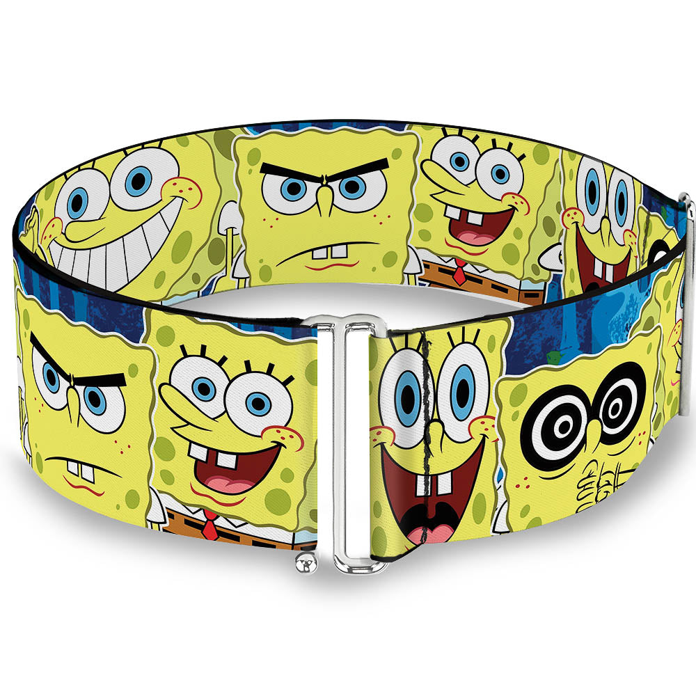 Cinch Waist Belt - SpongeBob Expressions Stripe Blue