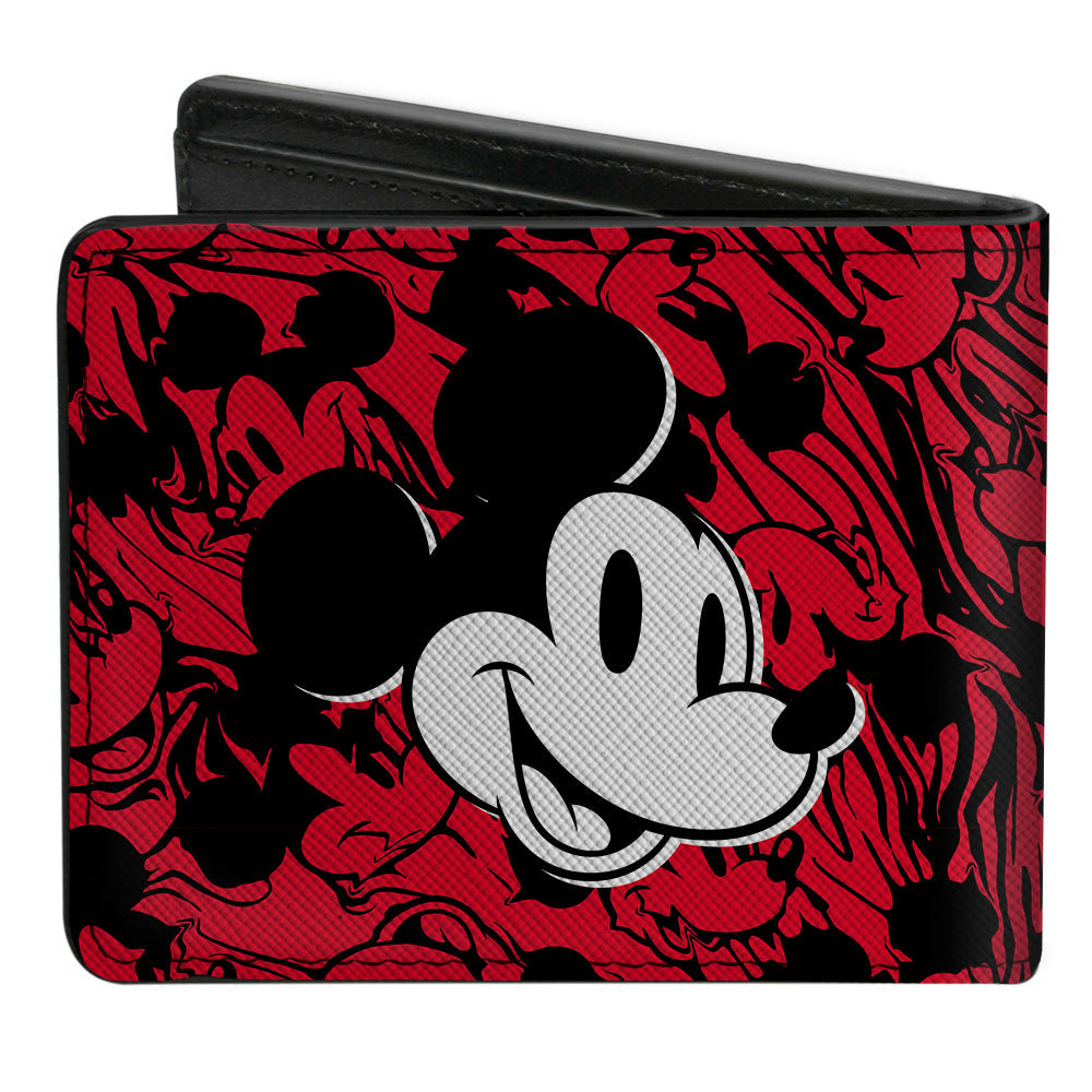 Bi-Fold Wallet - Mickey Mouse MICKEY 1928 + Smiling Red Black White