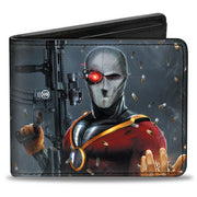 Bi-Fold Wallet - Secret Six Issue #15 Deadshot Cover Pose Bullets Scattered