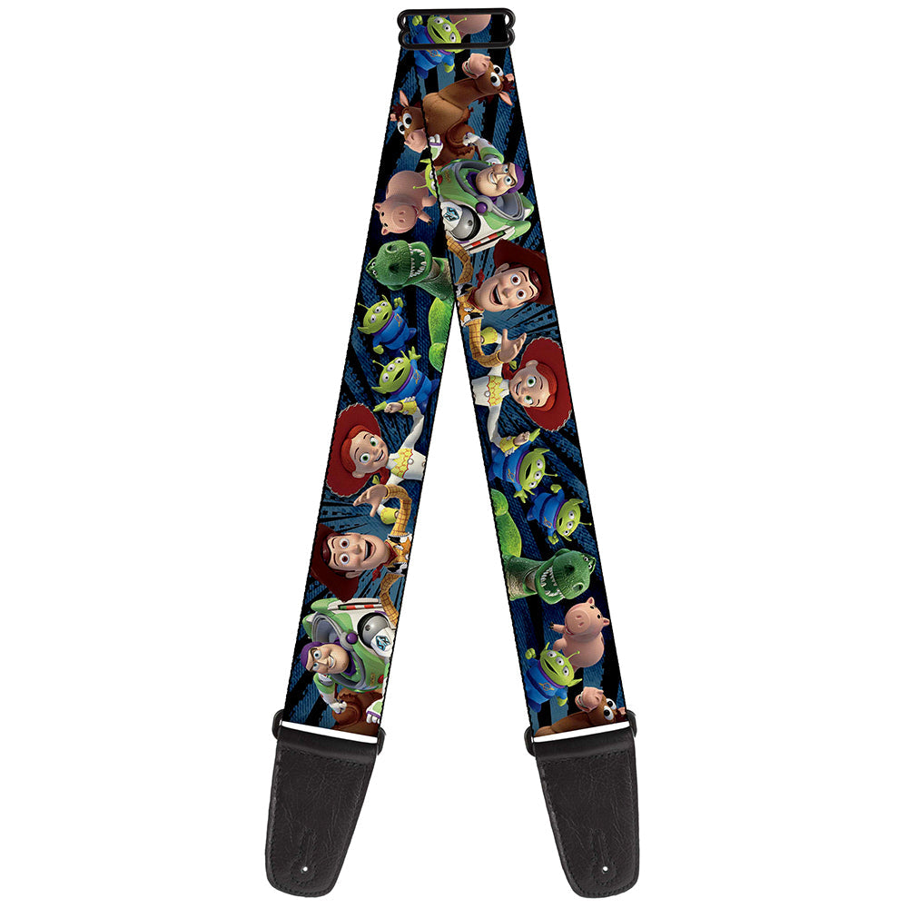 Guitar Strap - Toy Story Characters Running2 Denim Rays