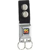 Keychain - Cars 3 #95 Full Color Gray Yellow-Orange Fade