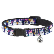 Cat Collar Breakaway with Bell - Star Wars Holiday Stormtrooper Easter Bunny Ears Purple