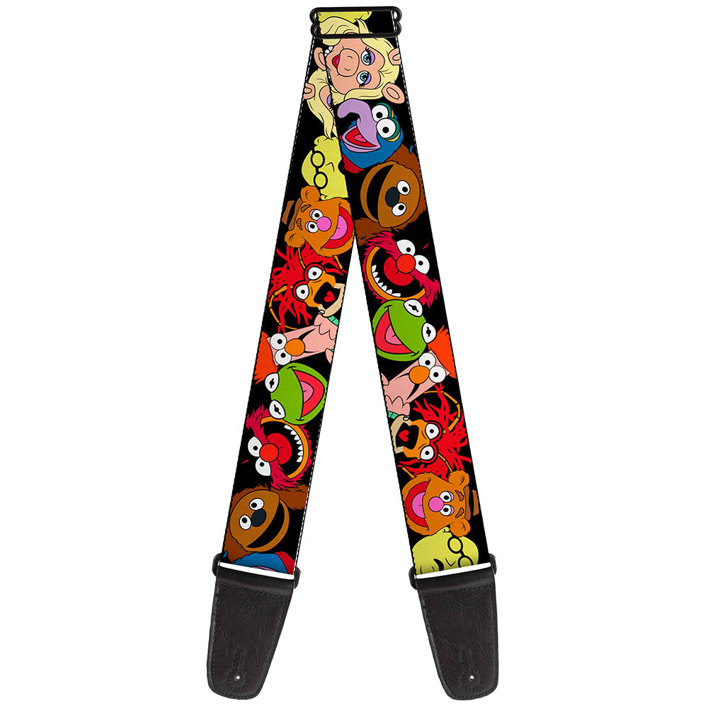 Guitar Strap - Muppets Faces Black