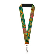 Lanyard - 1.0" - Simba & Nala Snuggle Play Poses