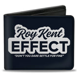 Bi-Fold Wallet - Ted Lasso THE ROY KENT EFFECT Quote + Title Logo Black White